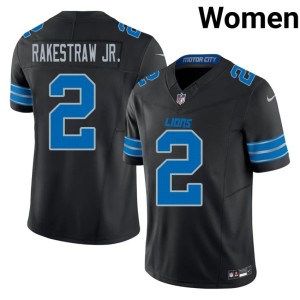 Ennis Rakestraw Jr. #2 Womens Lions NFL Black Jersey 444503-133