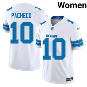Isiah Pacheco One Pride Women's #10 Embroidery White Jersey 249096-741