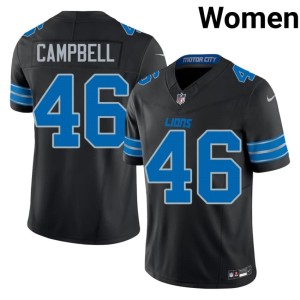 Jack Campbell Black Stitched Women Silver Rush #46 Jerseys 974221-395