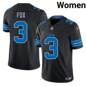 Jack Fox #3 Black Womens NIL Detroit Lions Jerseys 967194-206