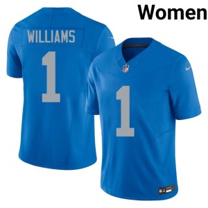 Jameson Williams #1 Blue Women NFL Alternate The Pride Jerseys 715798-312