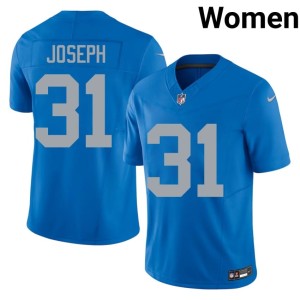 Kerby Joseph Alternate Womens Blue #31 NIL Detroit Jersey 555759-520