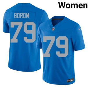 Larry Borom NIL Alternate Blue Silver Rush #79 Womens Jerseys 663125-667
