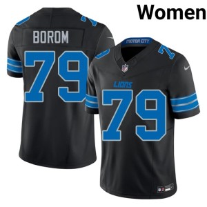 Larry Borom The Pride Black Womens #79 Stitched Jerseys 588258-615