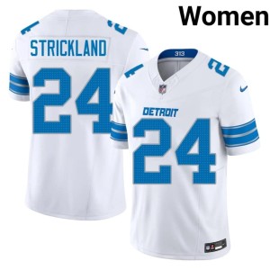 Loren Strickland White Womens Motor City Lions Football #24 Jerseys 791514-532