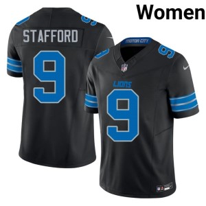 Matthew Stafford 2026-27 Lions Women Black #9 Jerseys 397792-915