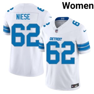 Michael Niese White Limited #62 DET Womens Jersey 587524-802