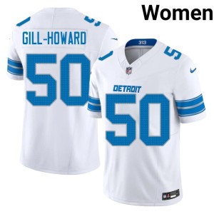 Skyler Gill-Howard Women's DET Stitched #50 White Jersey 325523-957