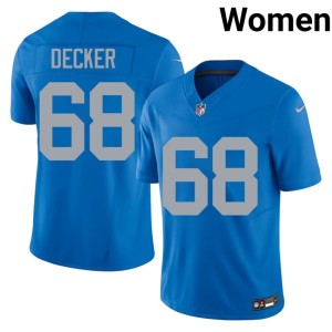Taylor Decker NIL Alternate One Pride #68 Women's Blue Jerseys 559750-847