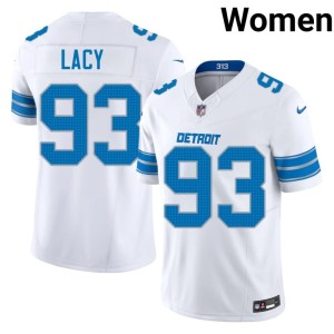 Tyler Lacy Women's Defend the Den White #93 Game Jersey 392663-247