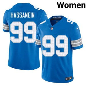 Ahmed Hassanein Blue DET Women Embroidery #99 Jerseys 547751-542
