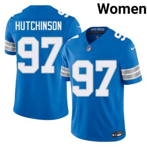 Aidan Hutchinson Blue Defend the Den Women #97 Player Jersey 840070-272