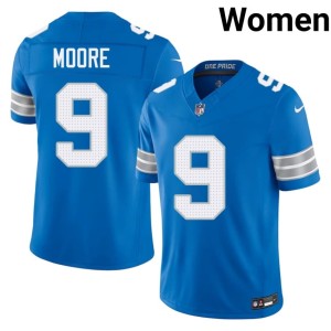 Derrick Moore Blue Women Stitched #9 One Pride Jersey 503520-628