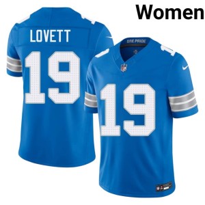 Dominic Lovett Official DET Womens Blue #19 Jersey 673115-911