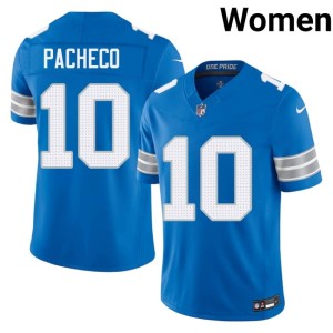 Isiah Pacheco #10 2026 Blue Women's Silver Rush Jerseys 921489-125