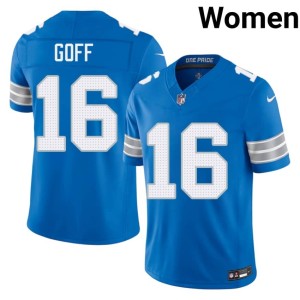 Jared Goff Women's DL Stitched Blue #16 Jerseys 710985-286