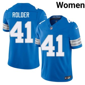 Jimmy Rolder Blue Women #41 DET Game Jerseys 414829-325