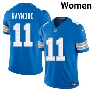 Kalif Raymond Game #11 Womens The Pride Blue Jerseys 778724-842