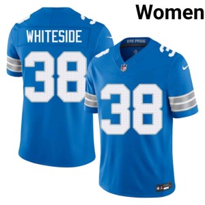 Nick Whiteside NIL Women #38 Blue Detroit Lions Jersey 388415-756