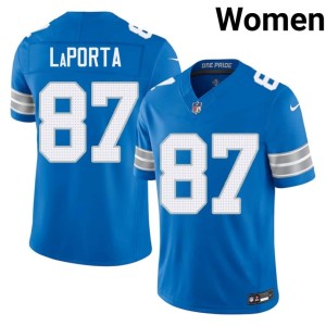 Sam LaPorta Blue #87 Motor City Lions Women Official Jerseys 521646-544