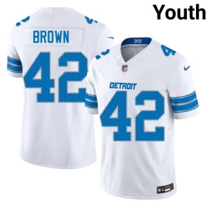 Aamaris Brown #42 Youth DL Game White Jerseys 354651-450