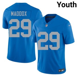 Avonte Maddox Alternate NIL #29 Youth Motor City Lions Blue Jerseys 956305-399