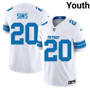 Billy Sims NIL #20 Youth Defend the Den White Jerseys 963243-534