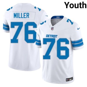 Blake Miller Detroit White #76 Youth Player Jerseys 967133-483