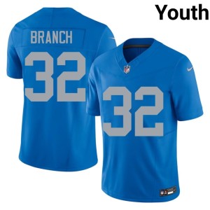 Brian Branch DET Lions Youth Blue 2026 #32 Alternate Jersey 299174-512