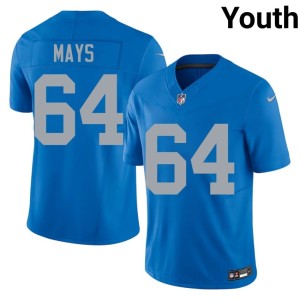 Cade Mays DL Alternate Youth Official #64 Blue Jersey 837472-352
