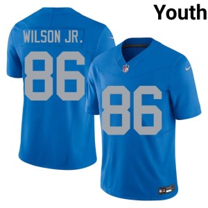 Cedrick Wilson Jr. Youth Silver Rush Alternate Football Blue #86 Jerseys 410382-327