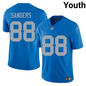 Charlie Sanders Youth Blue #88 Alternate Football DET Jersey 787780-443