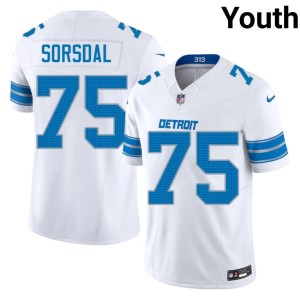 Colby Sorsdal White #75 Youth Stitched The Pride Jerseys 721241-224