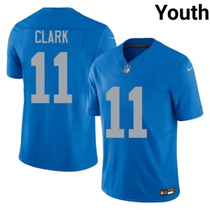 Damone Clark Youth #11 Limited Alternate DET Blue Jerseys 259826-943