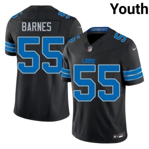 Derrick Barnes #55 Youth Detroit Lions Black Stitched Jersey 142405-121