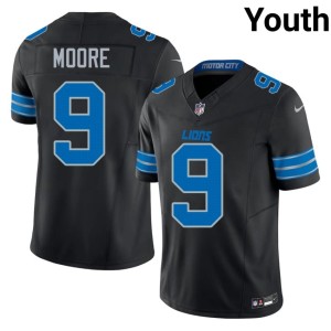 Derrick Moore #9 Limited DL Youth Black Jersey 969028-176