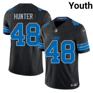 Erick Hunter #48 Black Youth DL Player Jerseys 281723-806