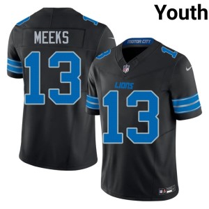 Jackson Meeks 2026 Youth Silver Rush Black #13 Jerseys 535709-849