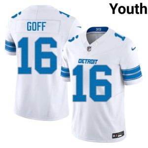 Jared Goff DL #16 White Youth Limited Jersey 714786-710