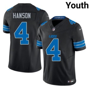 Jason Hanson Limited Youth Black Lions #4 Jerseys 631487-531