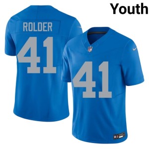 Jimmy Rolder Detroit Lions Blue #41 Youth Alternate Limited Jersey 239991-141