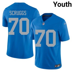 Juice Scruggs Blue #70 Youth Stitched Silver Rush Alternate Jersey 348096-608