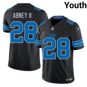 Keith Abney II #28 DET Official Youth Black Jersey 592138-565