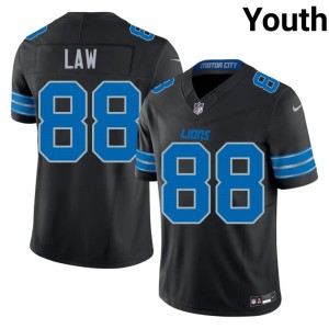 Kendrick Law Limited Youth Motor City Lions Black #88 Jerseys 218582-200