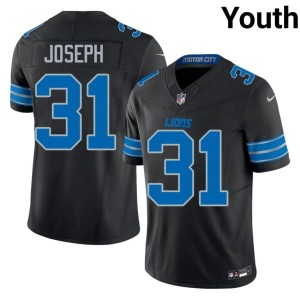 Kerby Joseph DET Lions #31 Limited Youth Black Jersey 258614-163