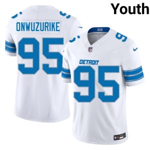 Levi Onwuzurike Football Youth DL #95 White Jersey 373984-307