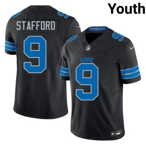 Matthew Stafford 2026 #9 Youth Black DL Jerseys 556880-422