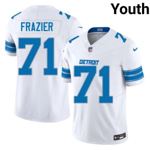 Miles Frazier Youth White DET #71 NIL Jerseys 379709-366