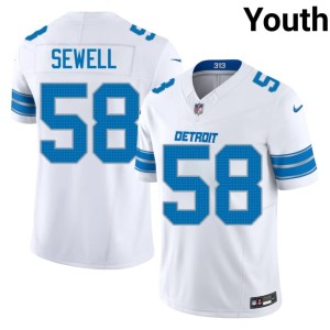 Penei Sewell Limited Youth #58 White Detroit Lions Jerseys 291951-582