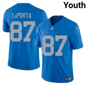 Sam LaPorta The Pride Blue Youth Alternate Replica #87 Jerseys 387748-665